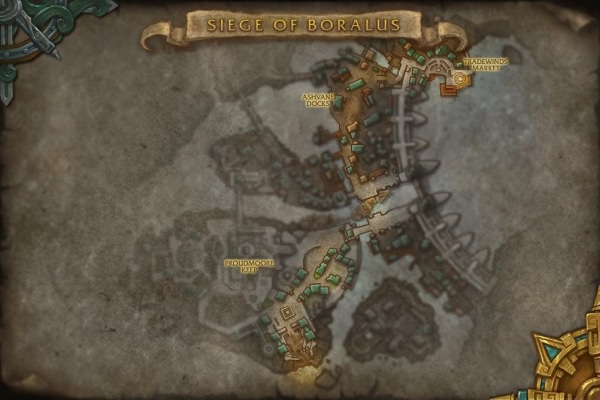 Belagerung von Boralus Karte