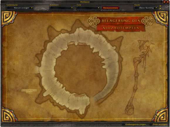 Belagerung des Niuzaotempels Karte / Map