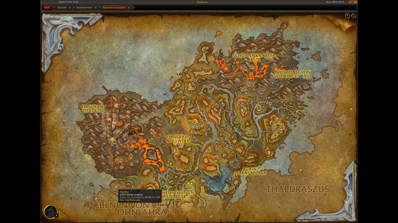 Haniko Haustierkampf Karte - World of Warcraft
