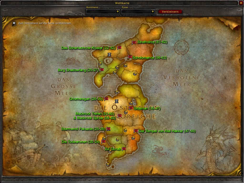 WoW Dungeon Map