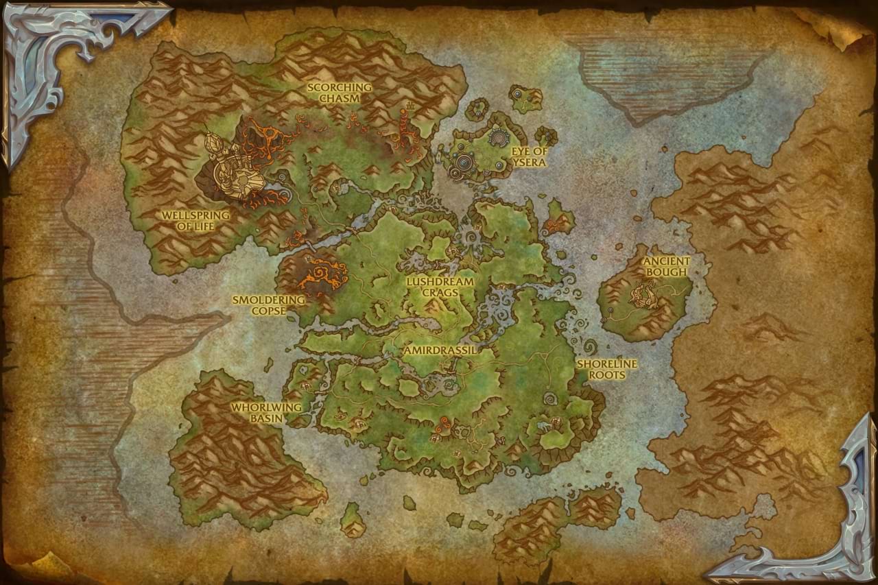 Der Smaragdgruene Traum Karte - World of Warcraft