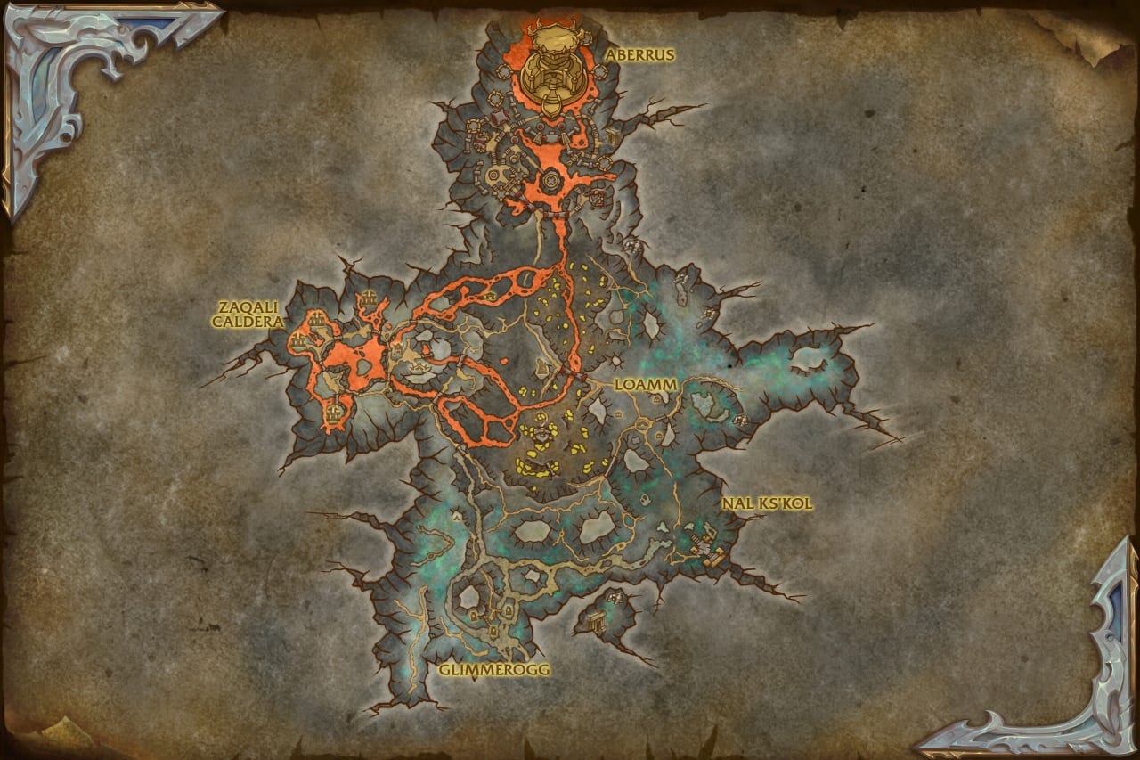Zaralekhöhle Karte - World of Warcraft