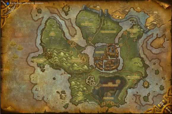 Ruinen von Gilneas Karte