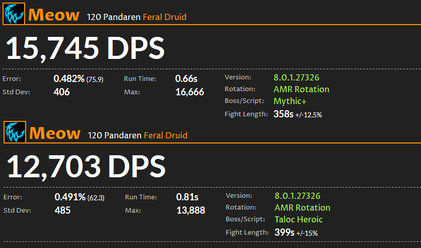 WoW DPS Ranking: Wildheit-Druide