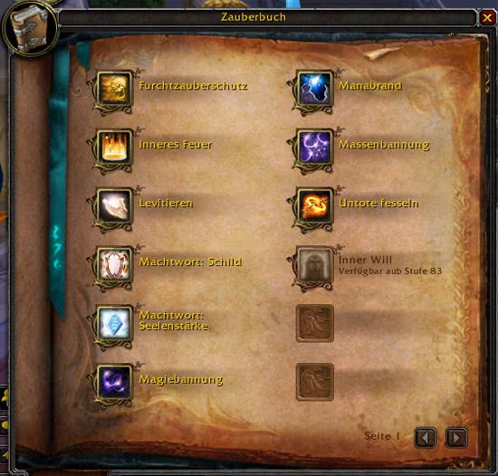 Interface Zauberbuch