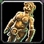 Figurine mit Goldintarsien