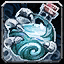 Flasche mit Dampf