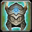 Panzerhelm des zornerfüllten Gladiators