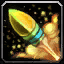Kleine gelbe Rakete