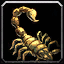 Winziger Bronzeskorpion