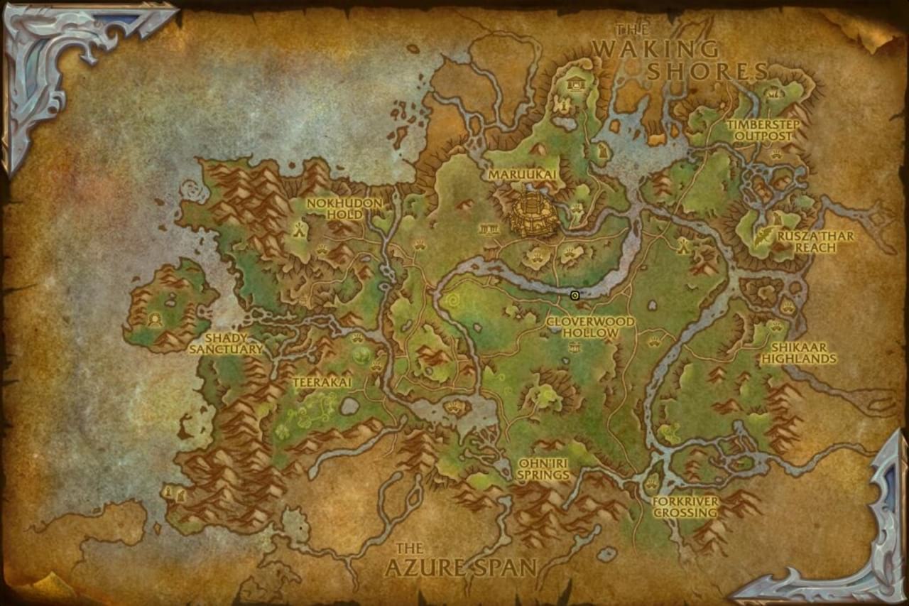 Sonnenschuppenungetüm Karte - World of Warcraft