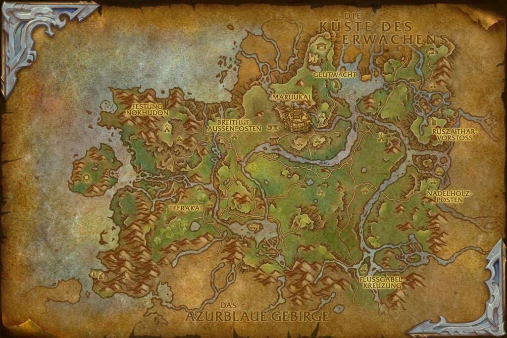Der Angriff der Nokhud Karte - World of Warcraft