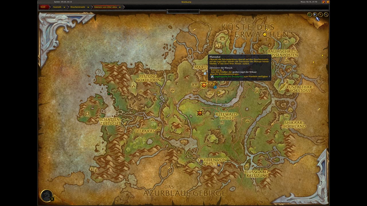 Jagdtrophäe der Zentauren abgeben - World of Warcraft