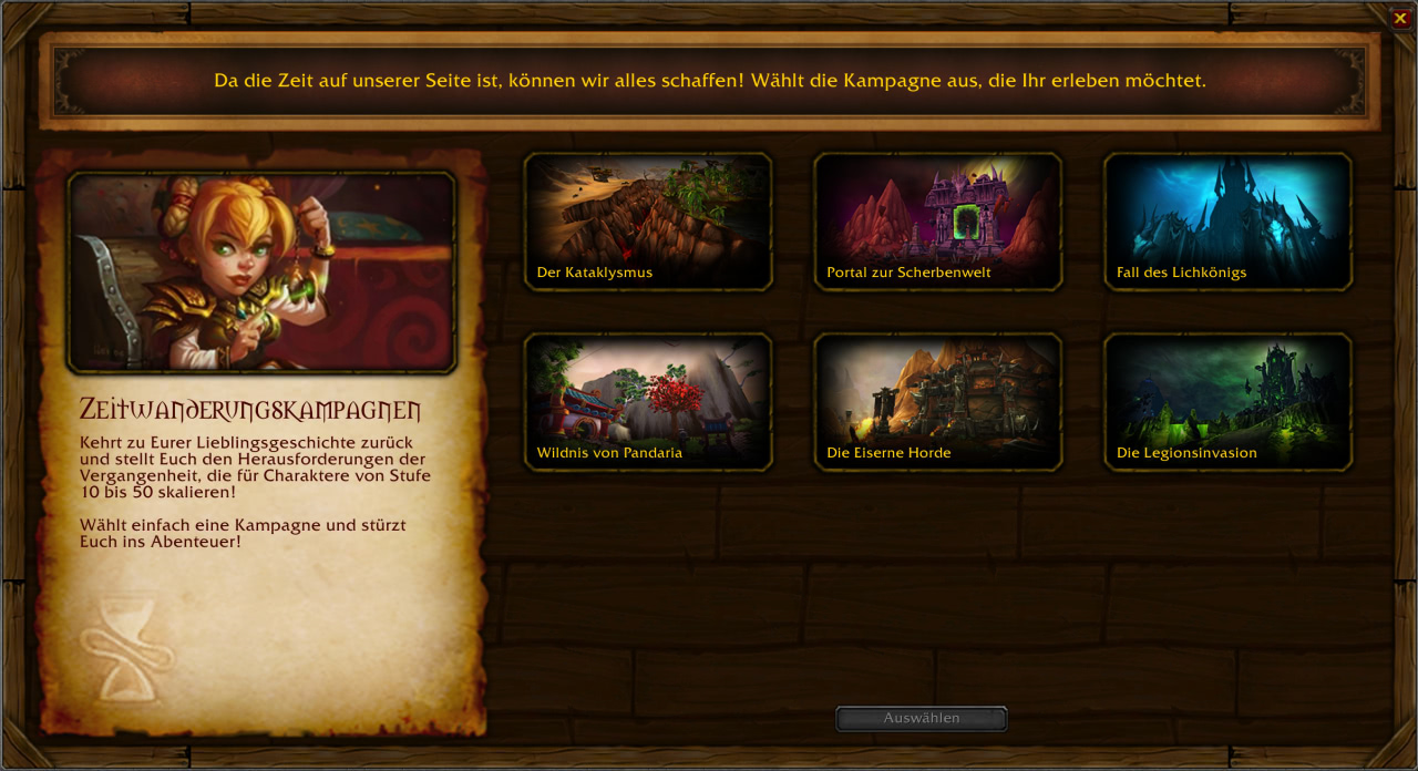 Zeitwanderungskampagne in World of Warcraft