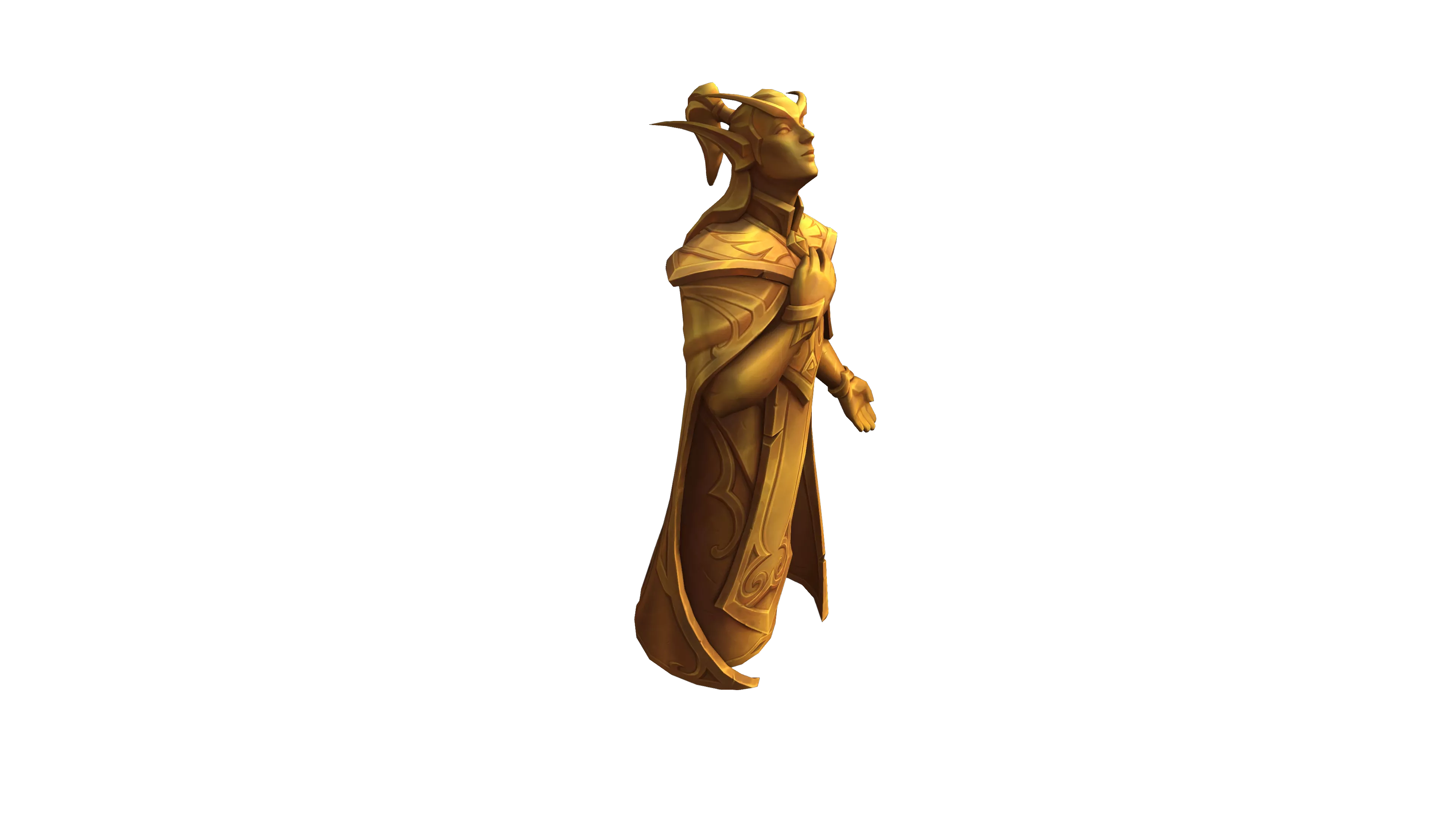 Statue eines andächtigen Sin'dorei - Housing-Dekoration in World of Warcraft