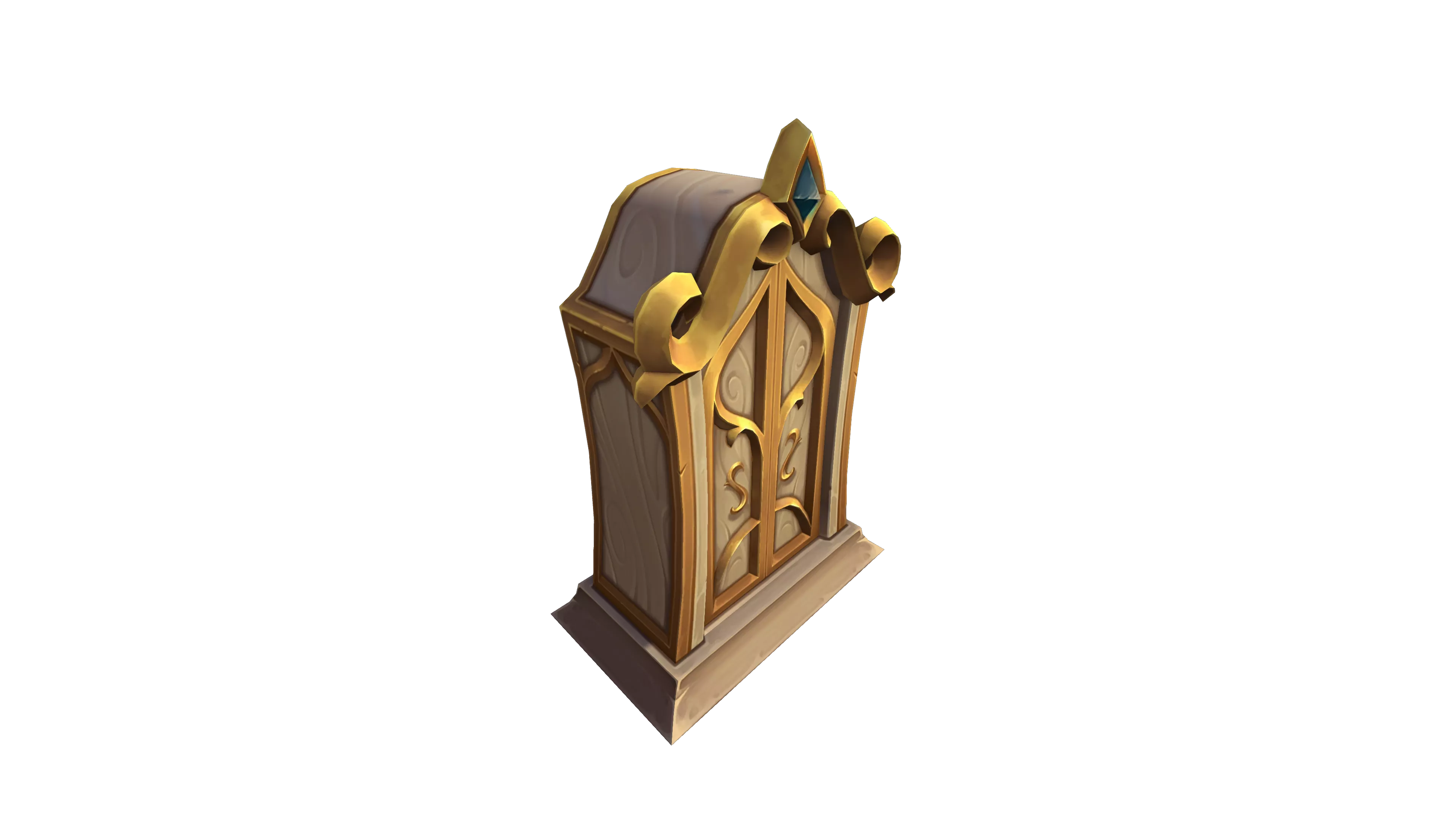Vergoldeter Lichtholzkleiderschrank - Housing-Dekoration in World of Warcraft