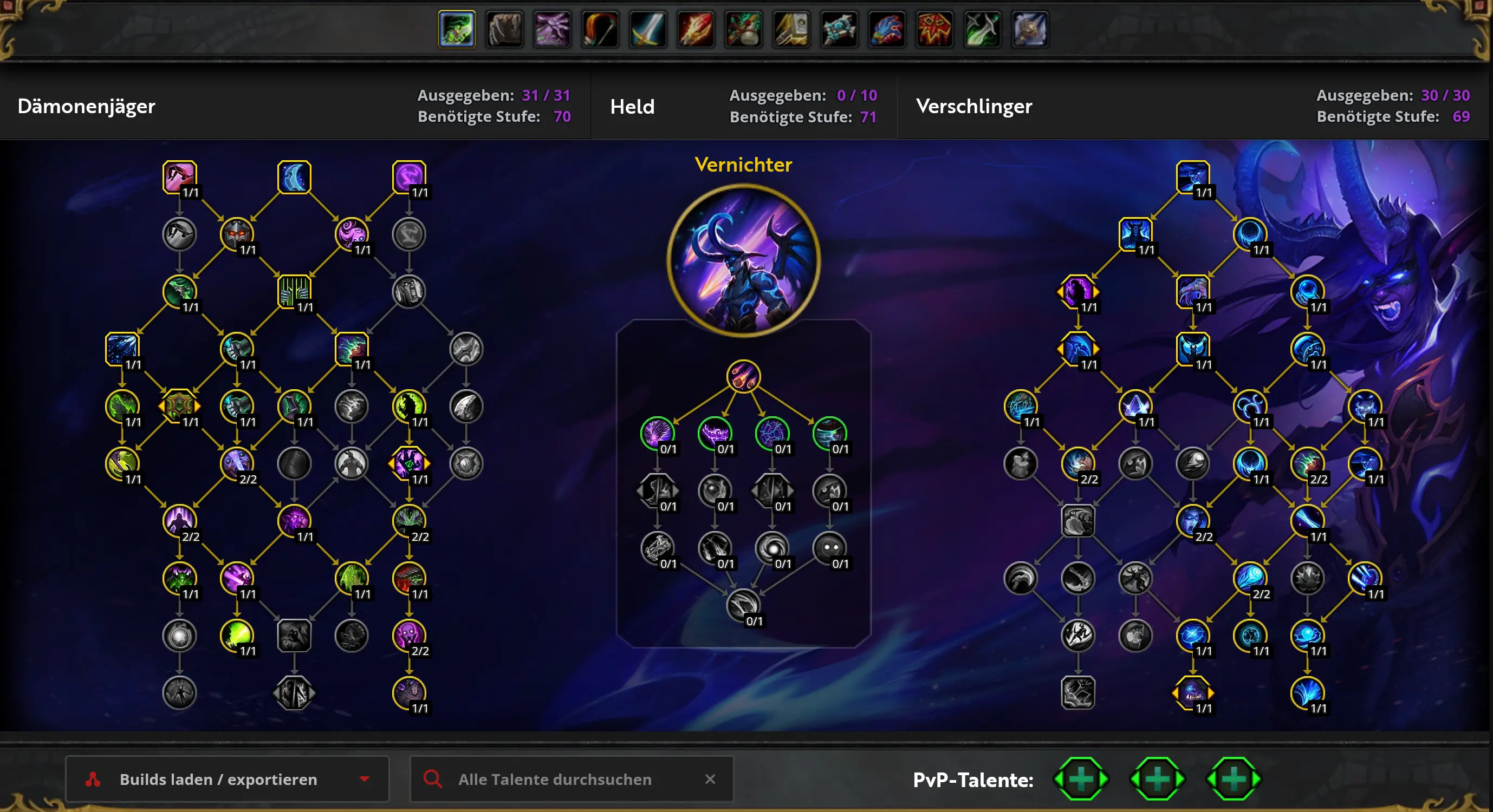 Die beste Skillung für den Verschlinger-Dämonenjäger in WoW Midnight