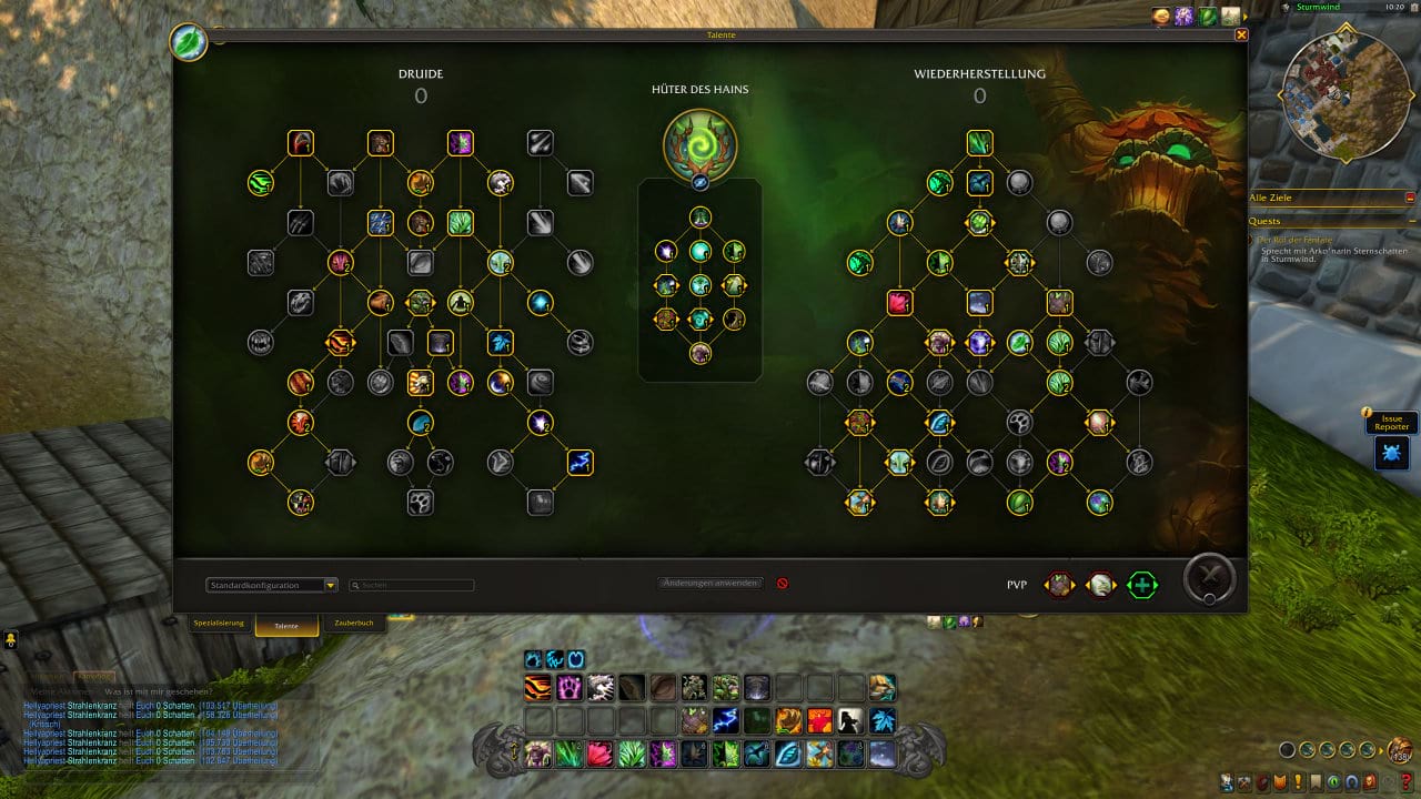 Single-Target & Multi-Target Skillung für den Wiederherstellungs-Druiden in The War Within