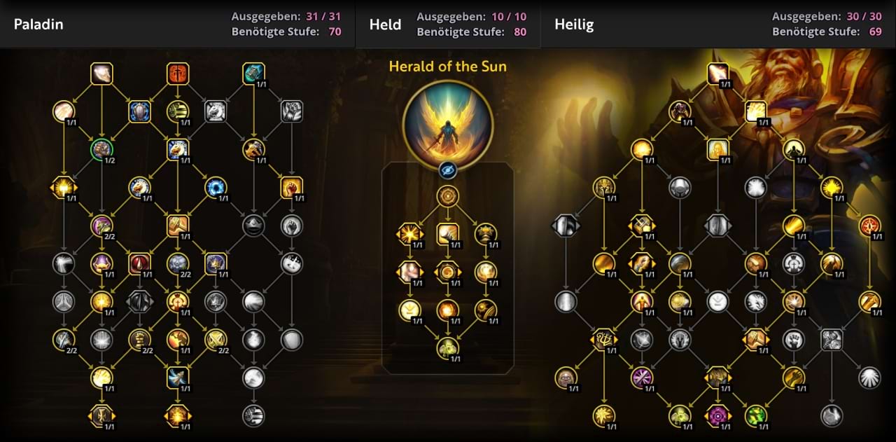 Mythisch+ Skillung für den Heilig-Paladin in The War Within