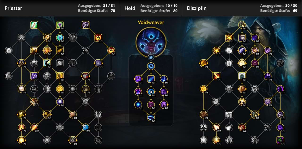 Mythisch+ Skillung für den Disziplinpriester in The War Within