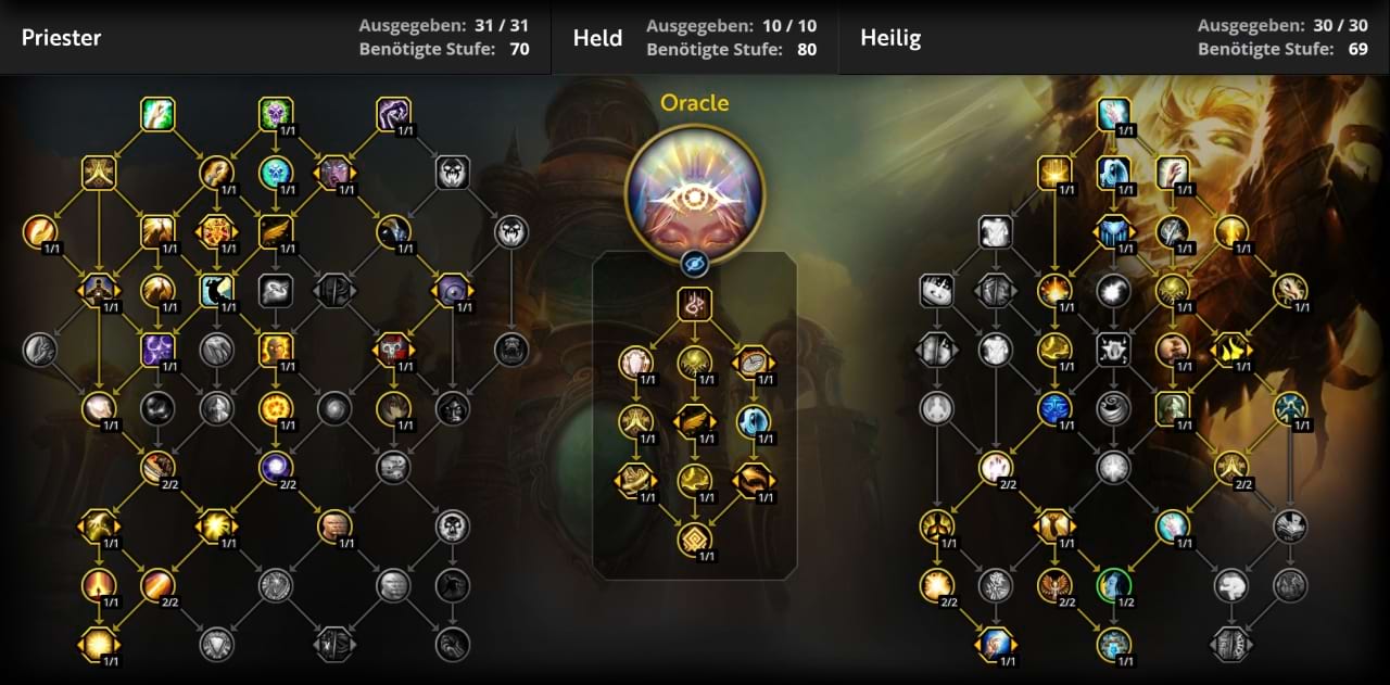 Skillung für die Gruppenheilung beim Heilig-Priester in The War Within