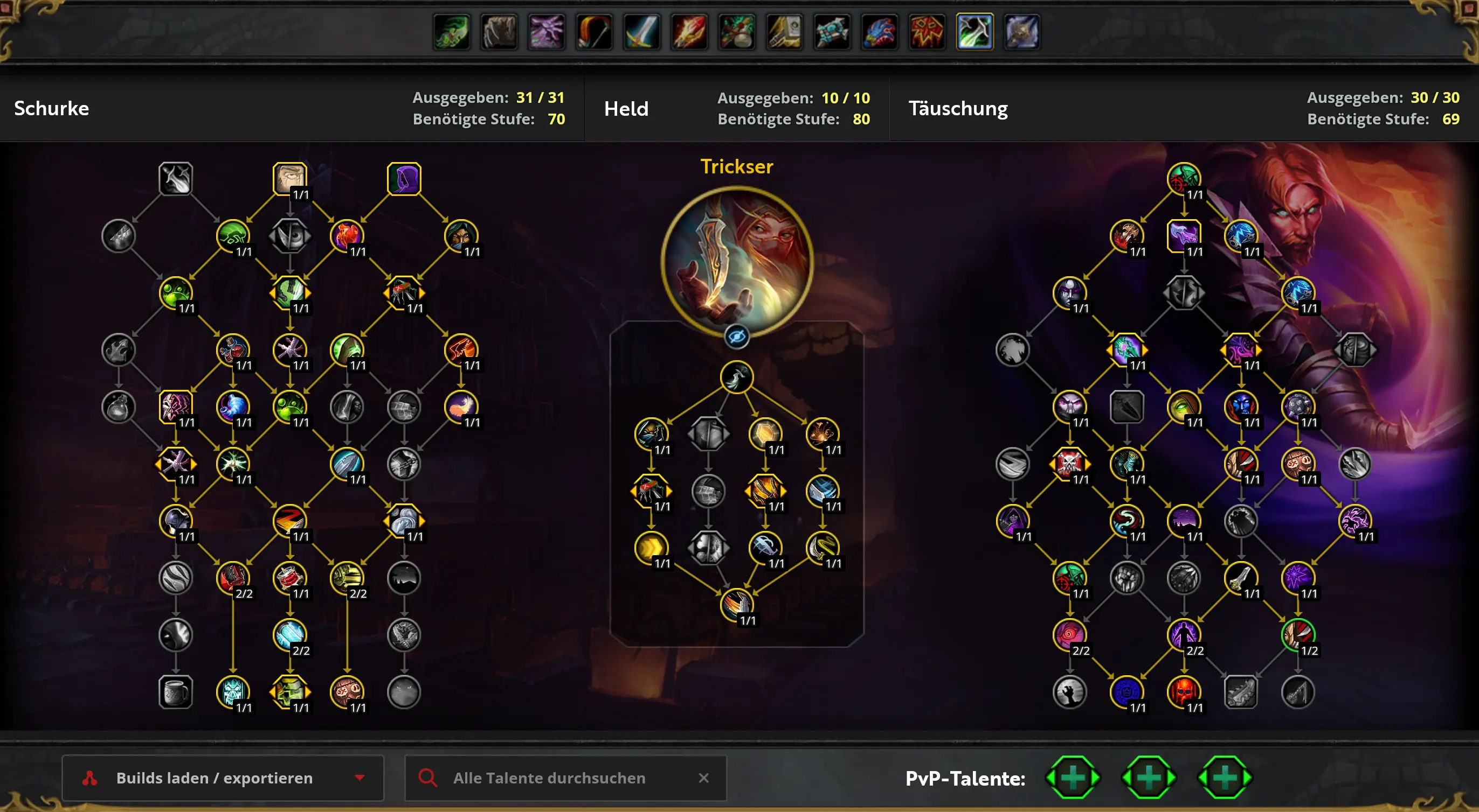 Die beste Skillung für den Täuschungs-Schurken in WoW Midnight