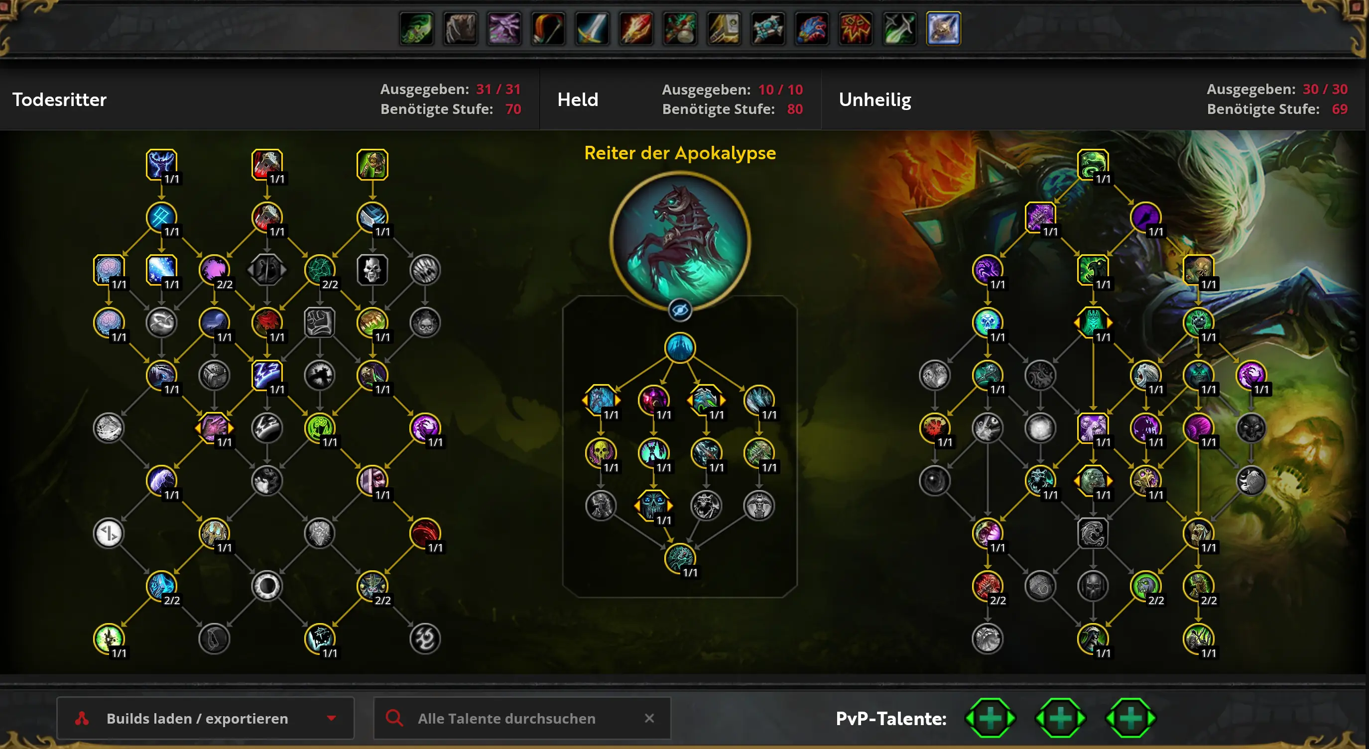 Die beste Skillung für den Unheilig-Todesritter in WoW Midnight