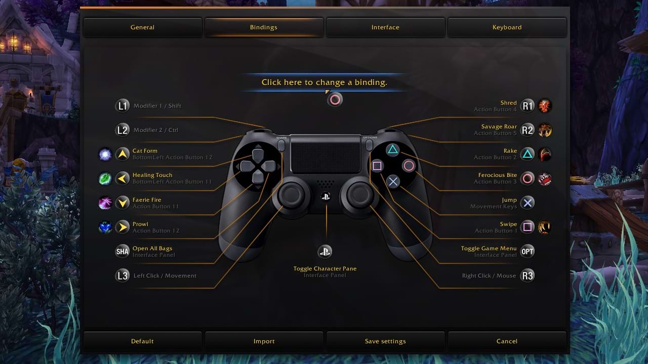 Controller Keybindings