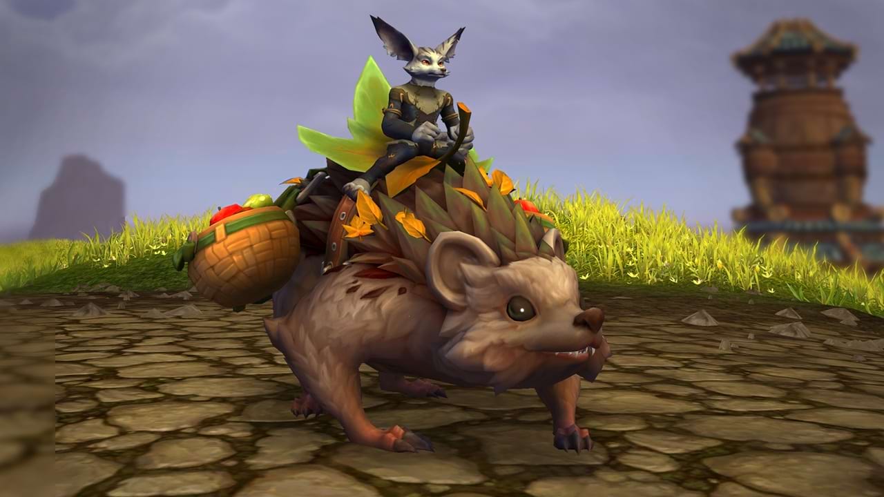 World of Warcraft: Handelsposten Mai 2025 neues Reittier: Frühlingsschwein der Ernte