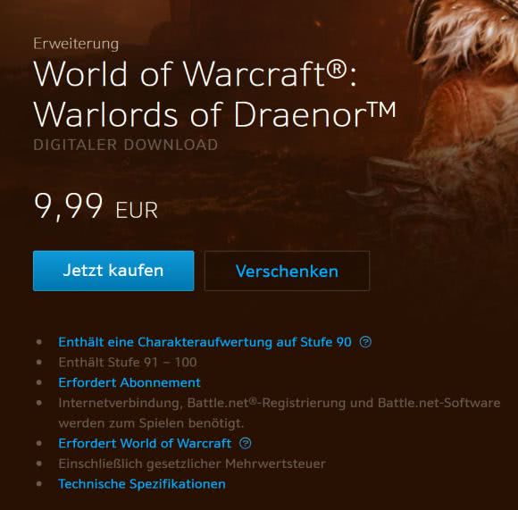 Warlords of Draenor im Battle.net