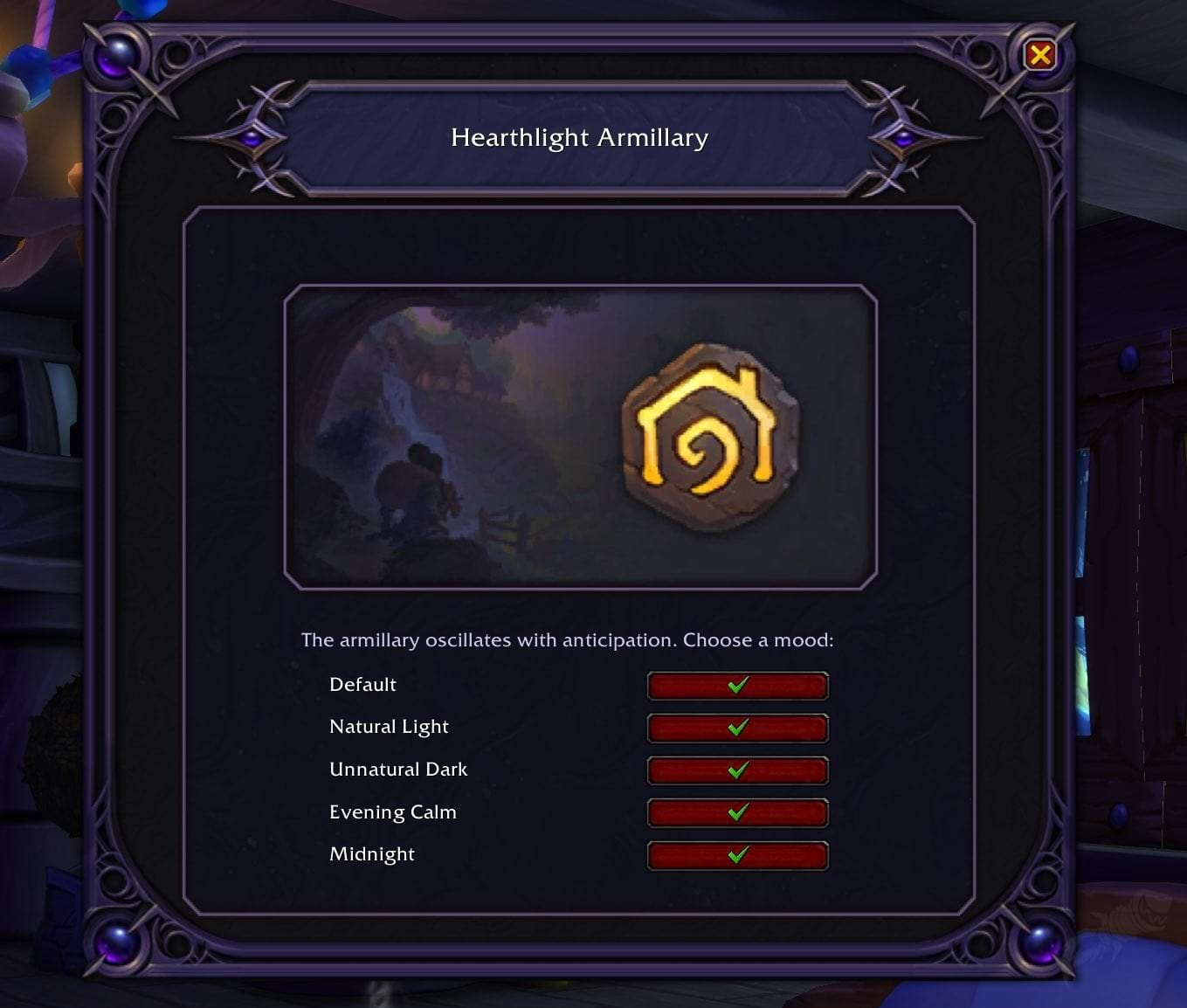 WoW Behausungen Hearthlight Armillary