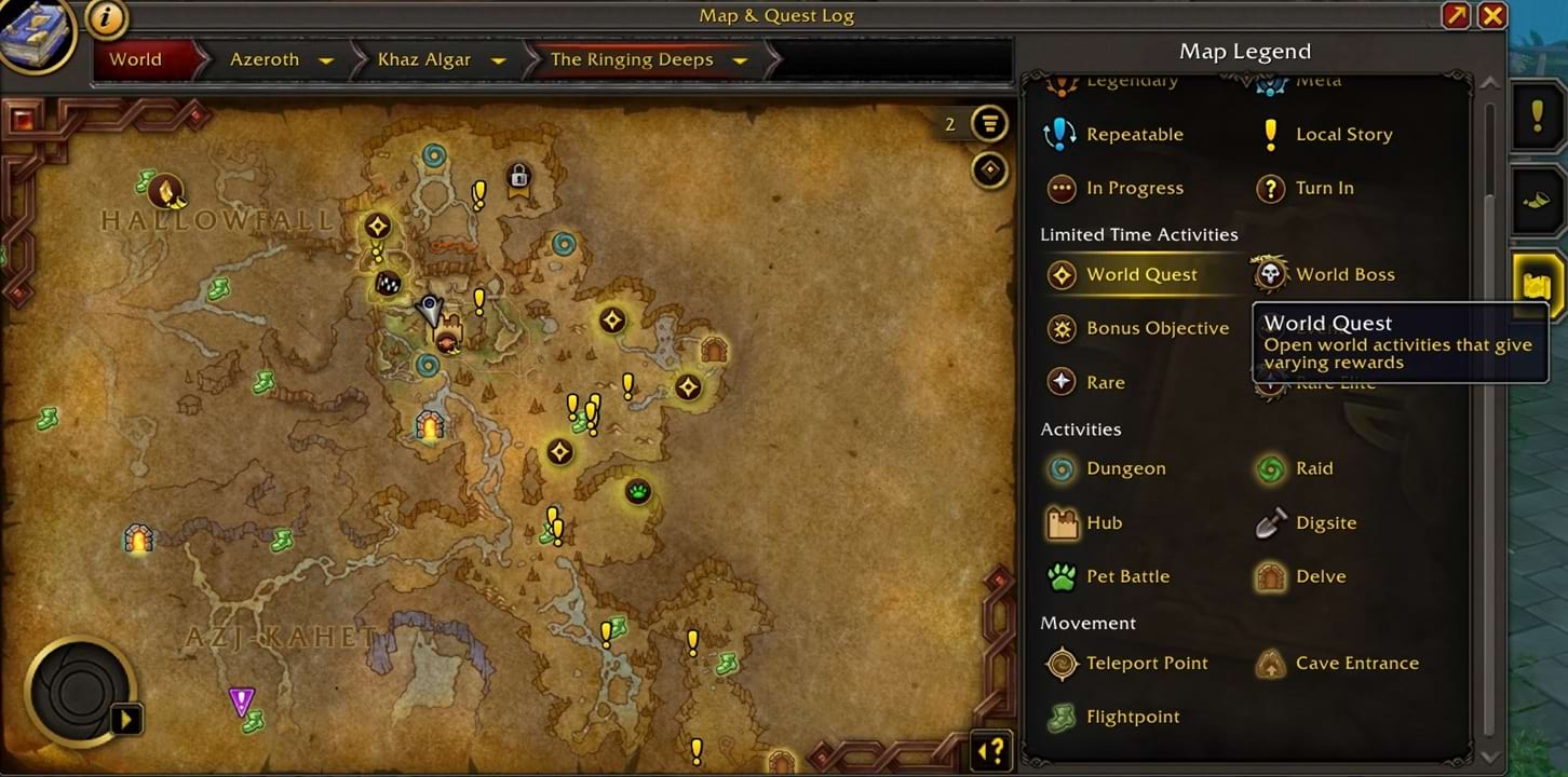 World of Warcraft: Neuer Legende-Tab ab Patch 11.1