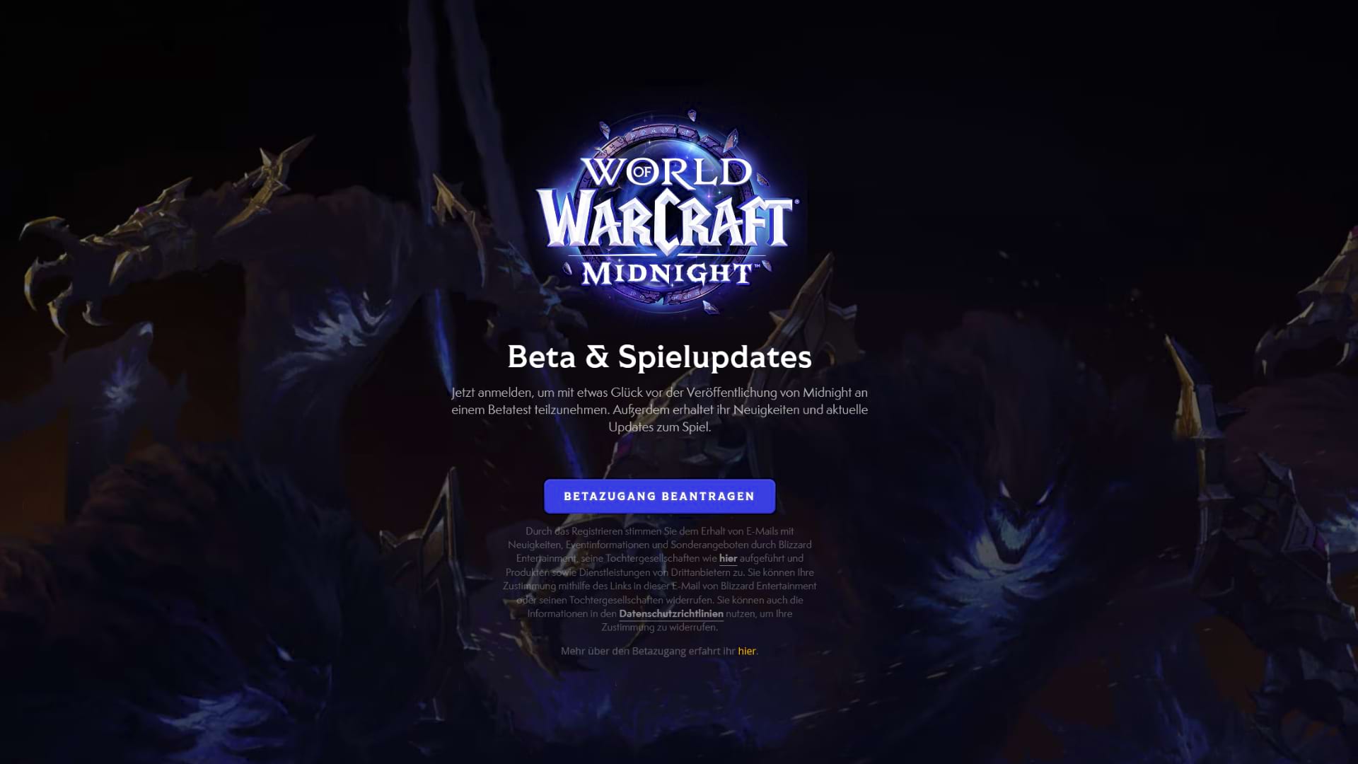 Beta Anmeldung für WoW Midnight: Jetzt registrieren