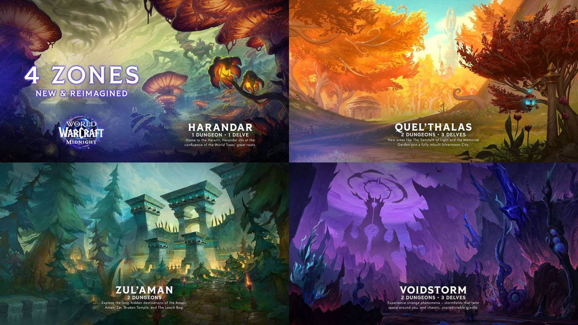 WoW Midnight: Alle neuen Zonen, Dungeons & Tiefen