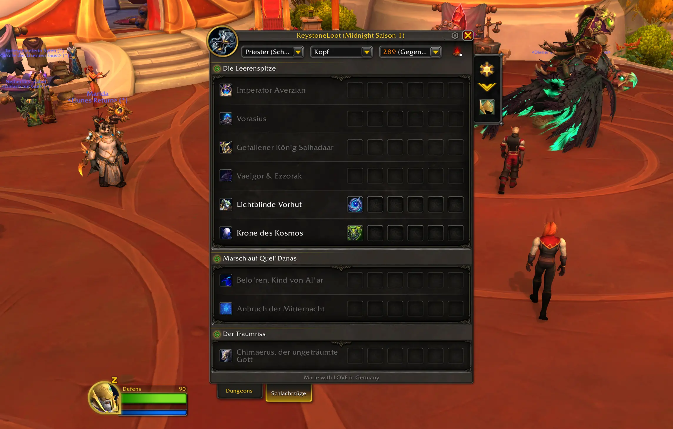 KeystoneLoot für WoW: Loot aus Mythic+ und Raids einfacher planen