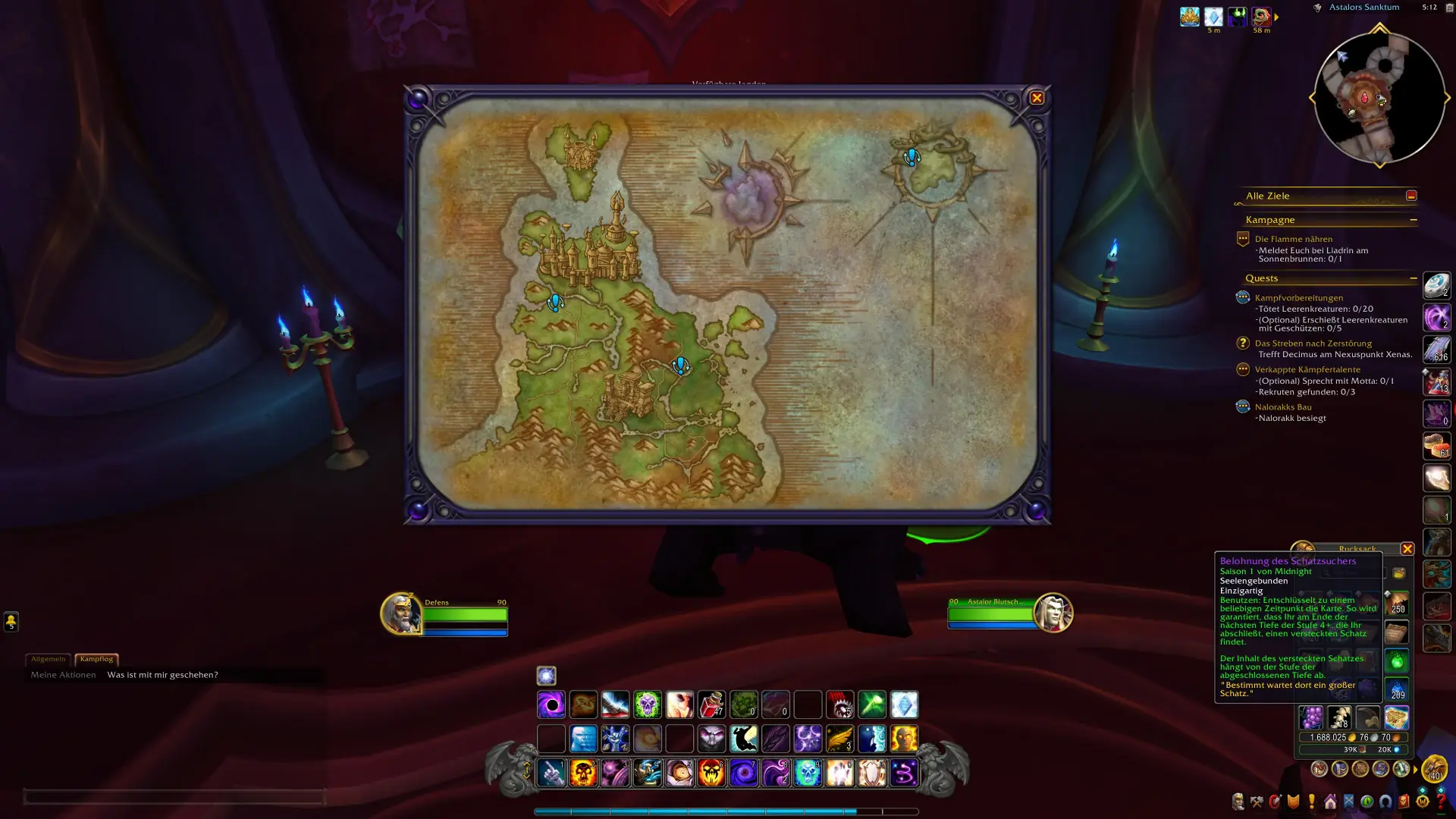 Durch Beutejagd bekommt man ein Item mit Item-Level 259