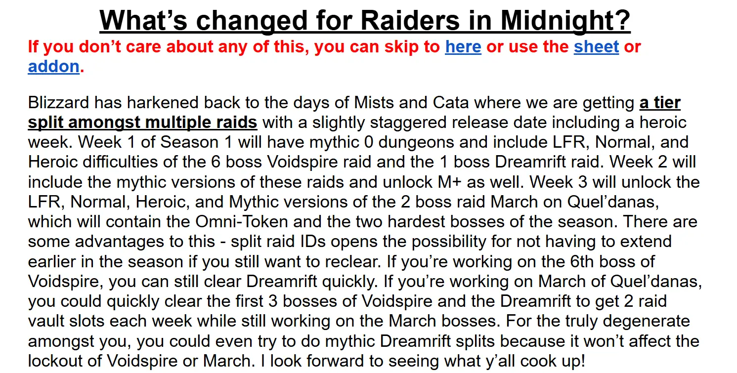 Larias Raider’s Guide