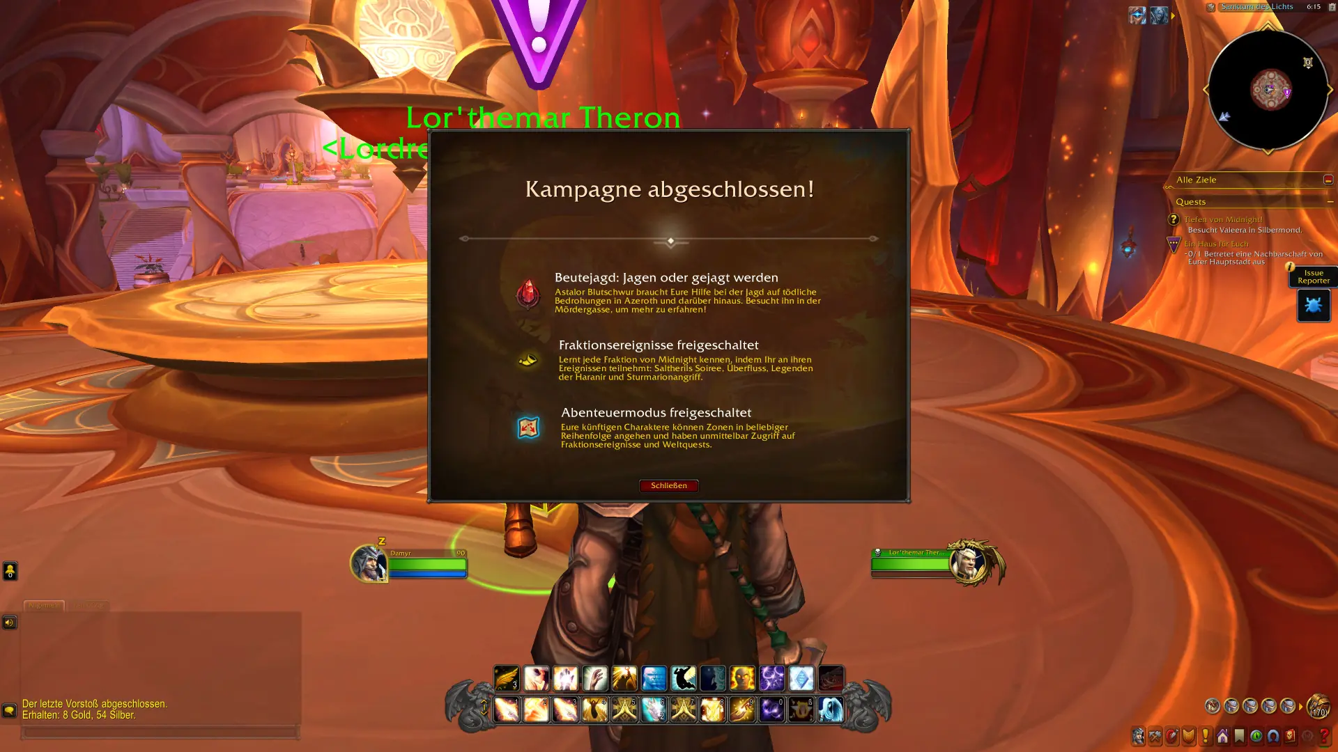 Mit dem Abschluss der Midnight Kampagne die Beutejagd und den Abenteuermodus freischalten