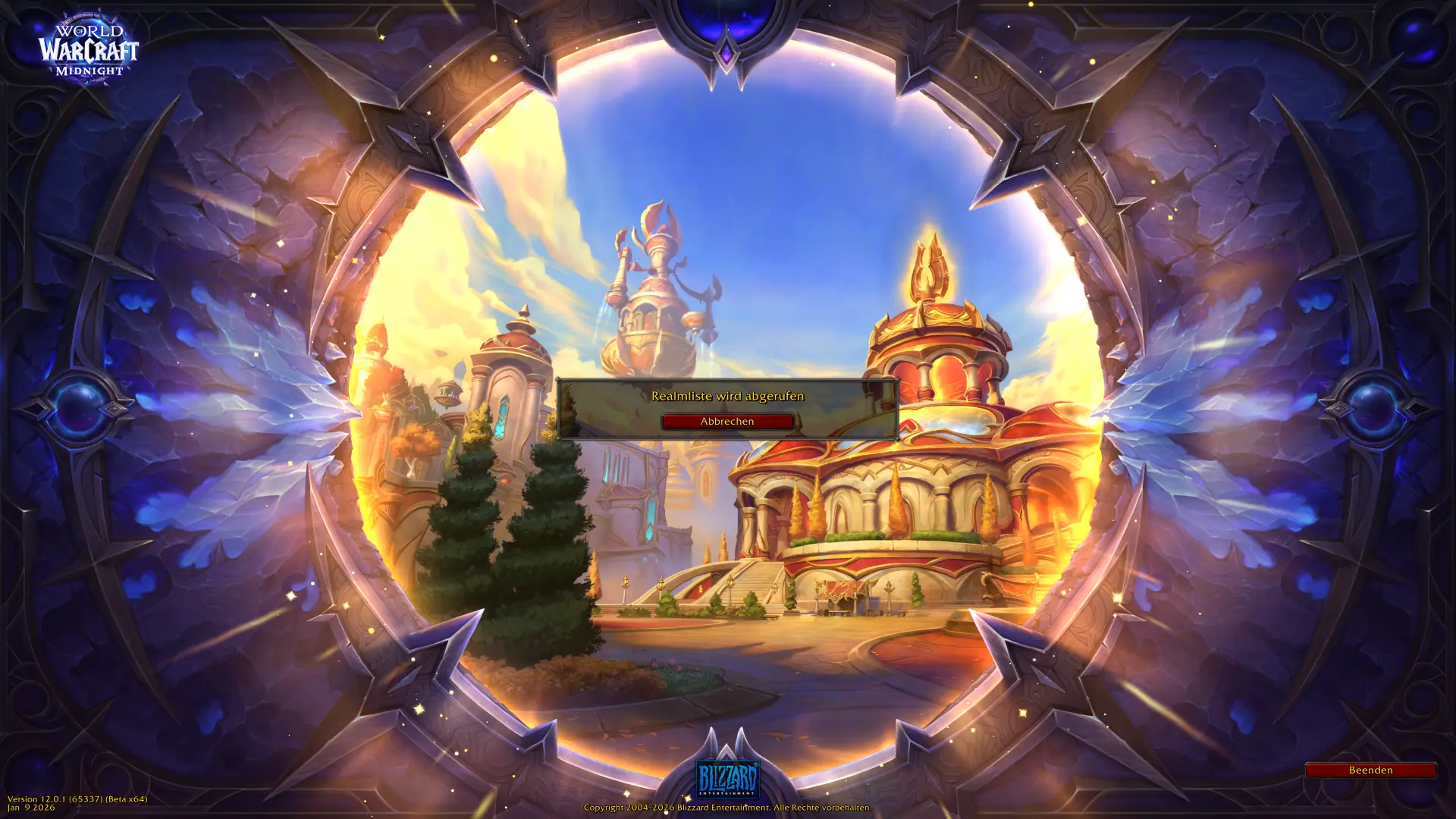 WoW Midnight: Neues Loginbild zum Start der Beta enthüllt