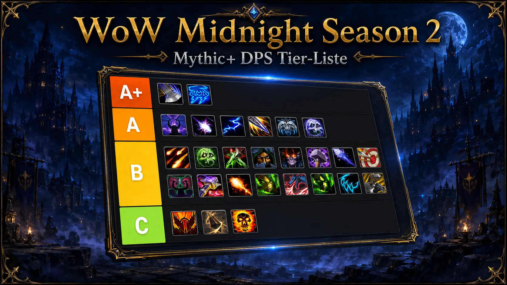 WoW Midnight Season 2: Mythic+ Tier-Liste mit den besten DPS-Klassen