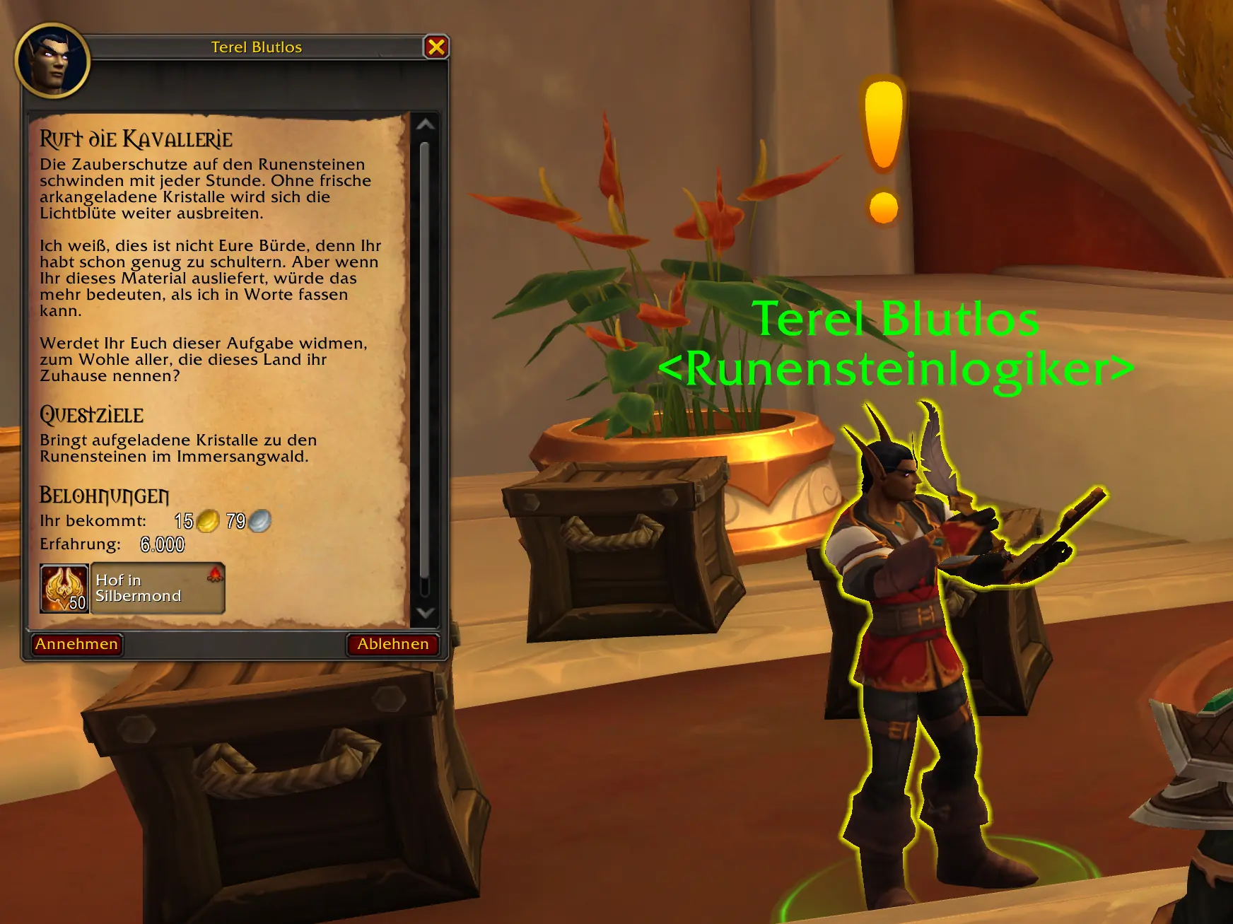 Ruft die Kavallerie - Quest in World of Warcraft