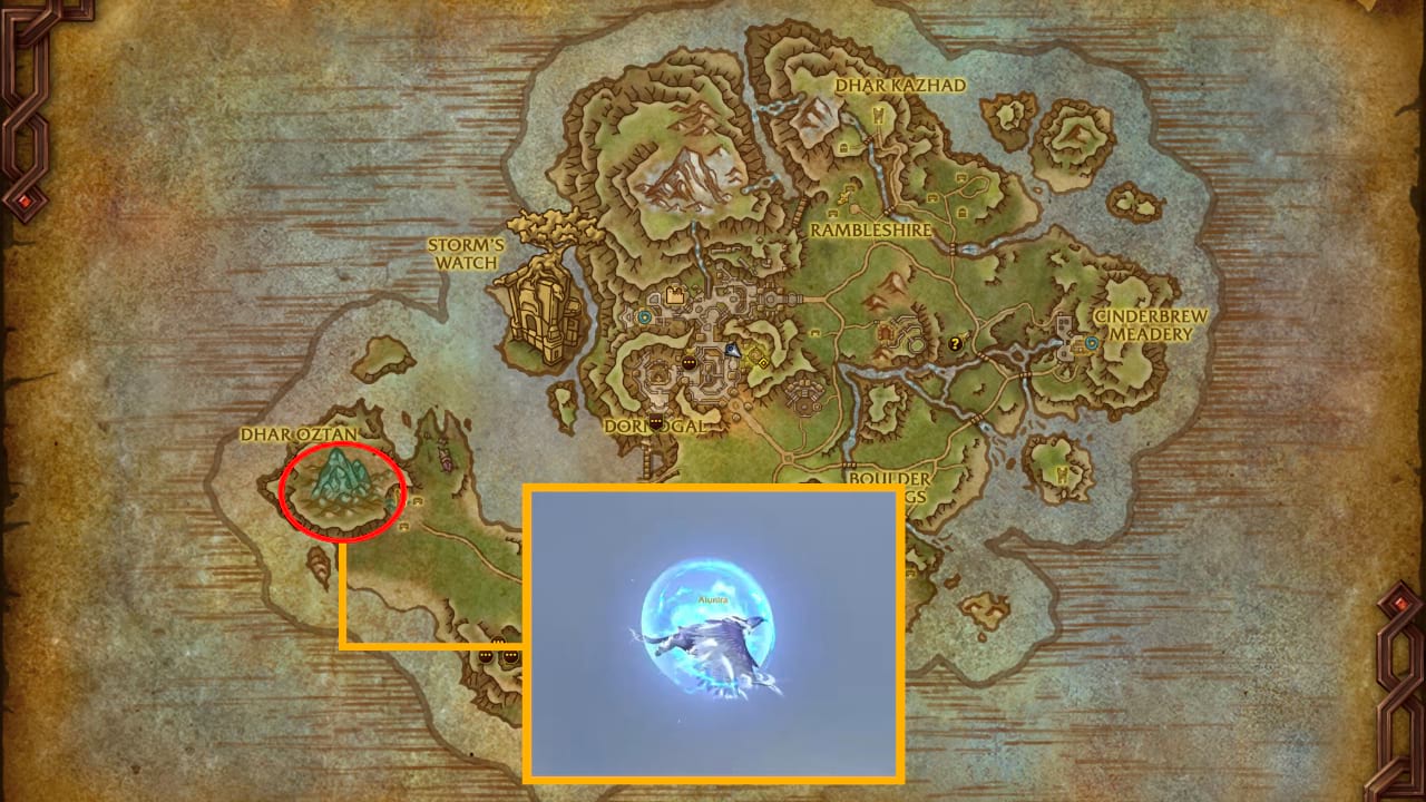Alunira Position Insel von Dorn