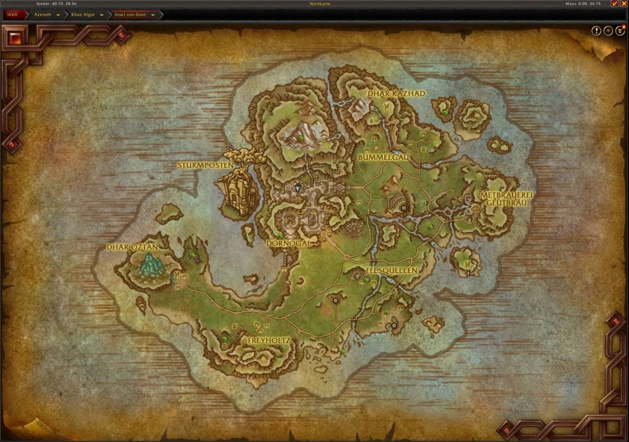 Erkundet die Insel von Dorn