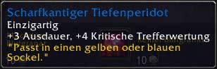 Scharfkantiger Tiefenperidot