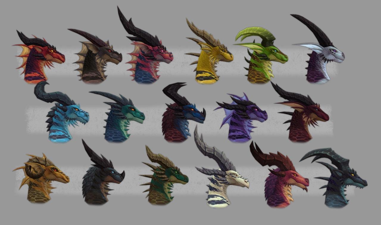 World of Warcraft Dragonflight: Charakteranpassungsmöglichkeiten der Rufer der Dracthyr
