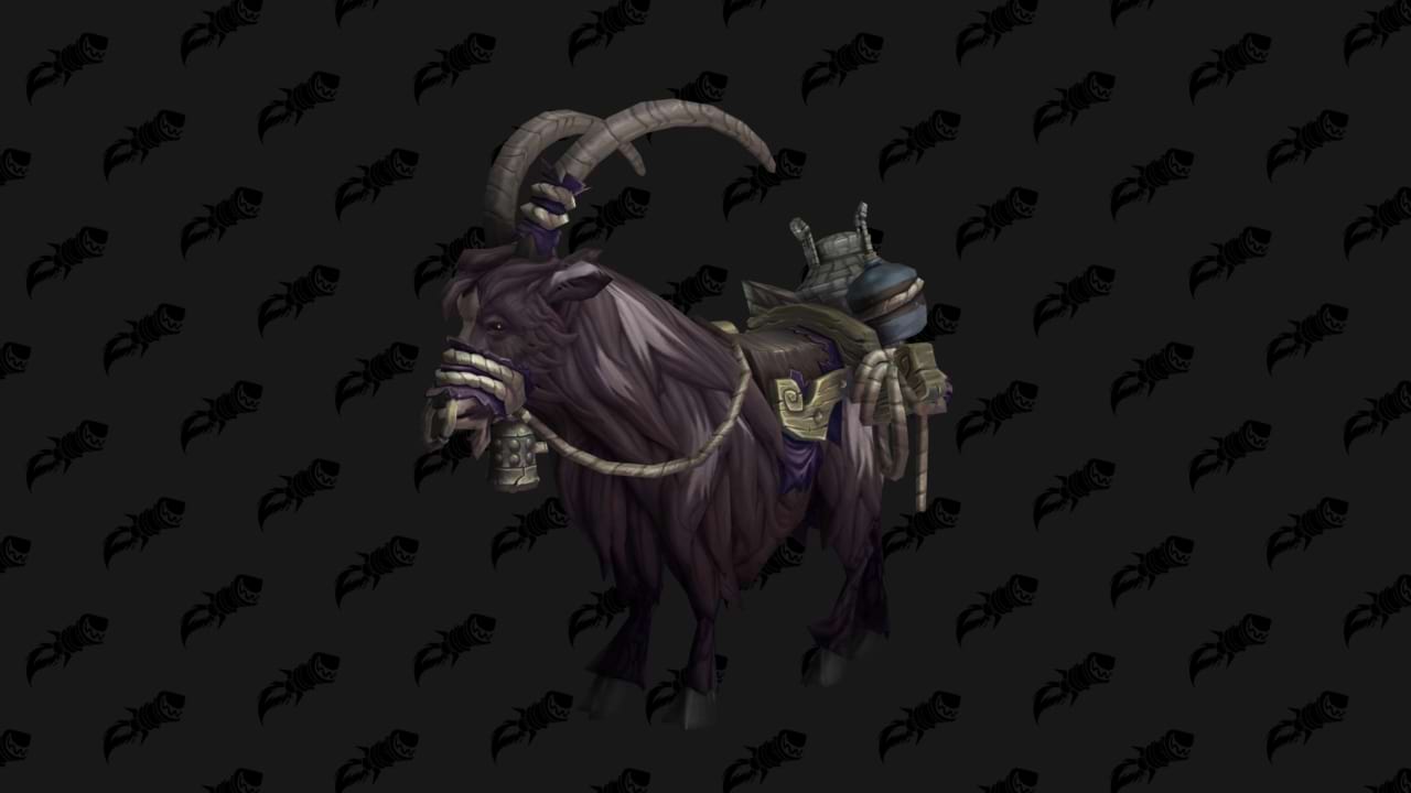 Gefleckte schwarze Reitziege - Reittier in World of Warcraft