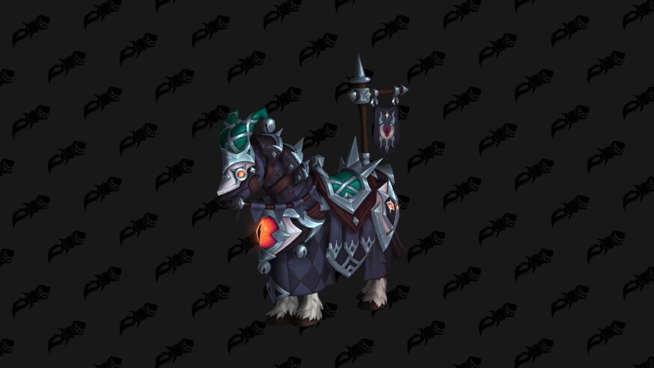 Mitternachtschwarzes Dunkelmondstreitross - Reittier in World of Warcraft