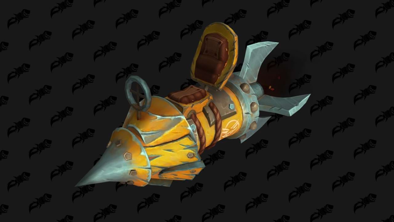 Ockerfarbene Zustellungsrakete - Reittier in World of Warcraft