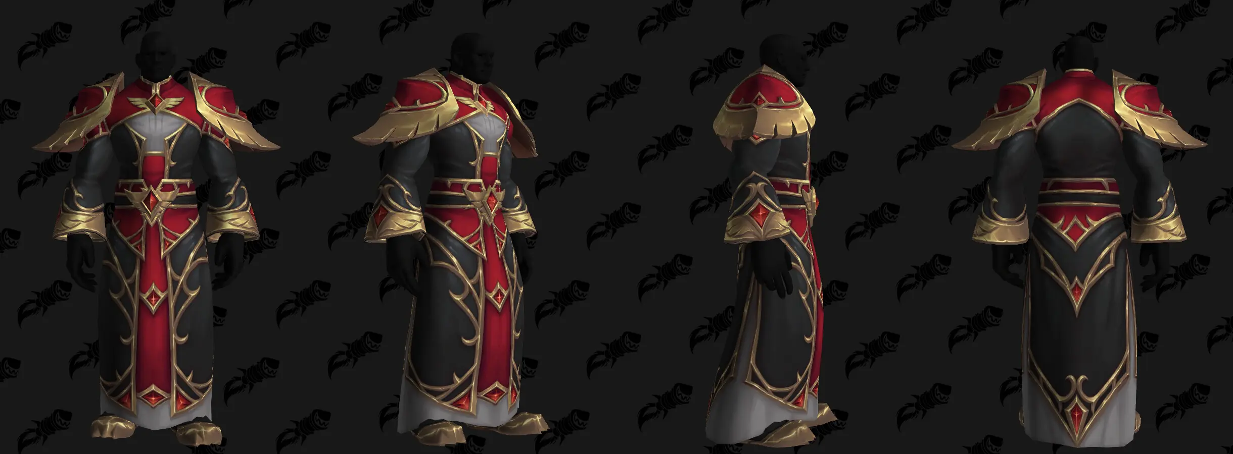 Ensemble: Eleganter Ornat des Blutritters