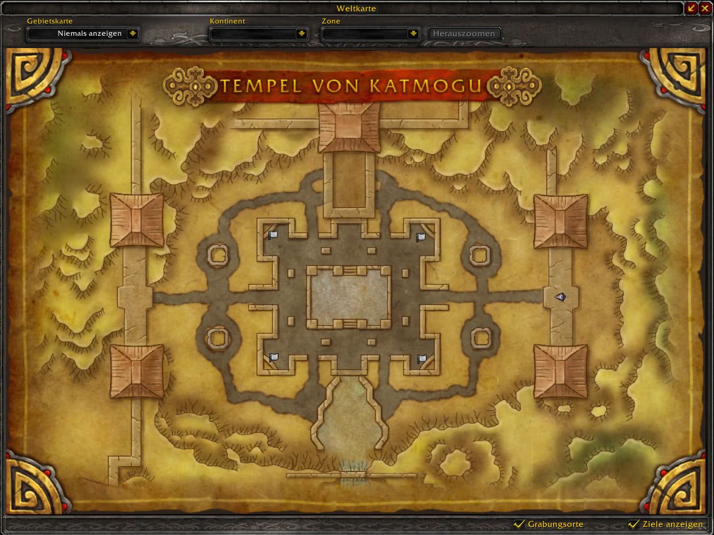 Tempel von Katmogu Karte / Map